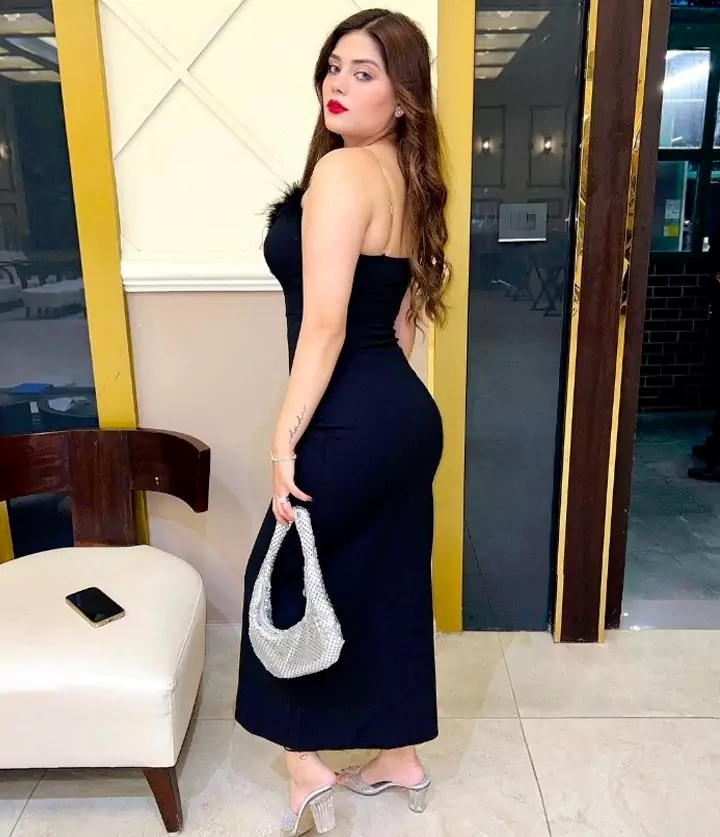 Ganga Blackdress Hot Look